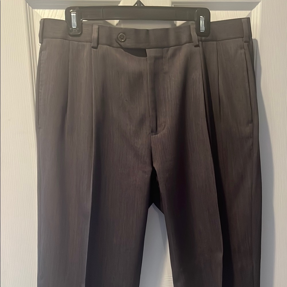 Men's Dark Gray Brooks Brothers Madison Dress Pants